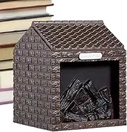 Fireplace Mist Humidifier – Silent Vapor Diffuser, LED Mood Light, Mini Travel Steamer | Ultrasonic Air Moisturizing Device, Compact Bedroom Purifier Indoor Dorm Spa Classroom Nursery Sleep Routine