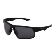 Panama Jack Polarized Matte Black Smoke Wrap Sunglasses, 100% UVA-UVB