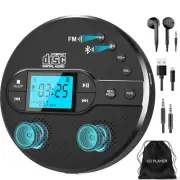 Portable CD Player with Bluetooth, Disman CD Player for Car with FM Transmitt...