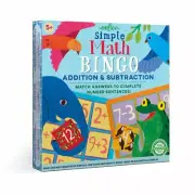 Simple Math Bingo by eeBoo 5+