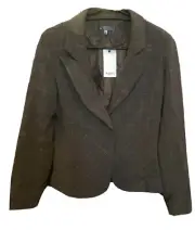 TEMPT BROWN CHECK JACKET SIZE 12 NEW RRP $ 59.95