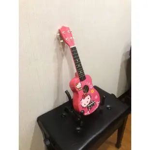 三一樂器 Hello Kitty 21吋 初學者 烏克麗麗 桃紅色