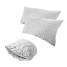 Jason Quilted Cotton King Pillow Protector Twin Pack 51x91cm Dust Mite Resistant