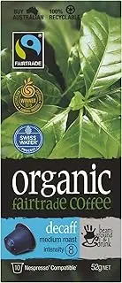 [bean ground & drunk] Organic Fairtrade Decaff coffee 10 aluminium capsules