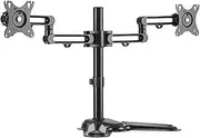 Brateck Dual Monitor Premium Articulating Aluminium Monitor Stand Fit Most 17-32-Inch Monitors