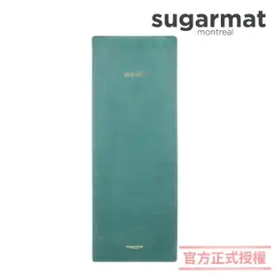 【加拿大Sugarmat】麂皮絨天然橡膠加寬瑜珈墊 3.0mm(深邃湖泊 Serenity Blue Suede)