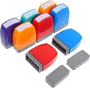 GRIRIW Homework Rating Stamps 8 Pcs Teacher Seal Set Encouraging Comments for School Office Stationery