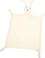 GALPADA Towel Doll Blanket Cotton Sleeping Blanket Bunny Comfort Blanket Bunny Blanket for Boys Hooded Towel Security Blanket for Plush Hooded Towel White Gauze