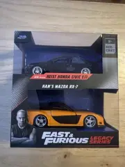 Jada Toys - Fast & Furious 2pk - Heist Civic SI & Mazda RX7 Fast & Furious