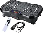 Vibration Plate Exercise Machine,Whole Body Workout Equipment for Weight Loss,Lymphatic Drainage Machine,Gyms Workout with Adjustable Speeds and Resistance Bands,Compact Vibration Platform for Home