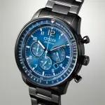 【CITIZEN 星辰】光動能三眼計時腕錶 44MM(CA4505-80L)