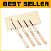 Carbide Lathe Turning Tool Set: Rougher, Finisher, Detailer & Hollower - 4 PCS