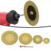 5x Mini Diamond Cutting Discs For Rotary Tools TiN Coated Circular Saw Bladef