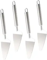 Ciieeo 4Pcs Stainless Steel Pizza Turner Ergonomic Spatula for Outdoor Barbecue Easy to Clean and Store Metal Shovel for and Serving