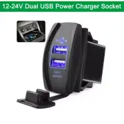 3.1A Dual USB Socket Charger Power Adapter 12V 24V For Car Motor Fast Charger (for: Volvo)