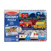Melissa & Doug Chunky Puzzle Vehicles Child Toddler Learning Brand New