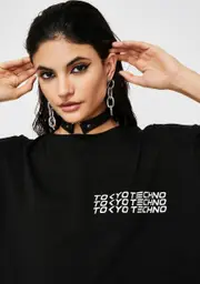 [Motel] Techno Sunny Kiss Tee Dress