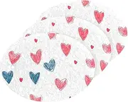 Valentines Love Hearts Absorbent Clean sponges Magic Eraser Effortless Decorative Cleaning sponges for Household use for Cleaning Kitchen Pans, Tableware, and Non Stick Cookware (3 Count)