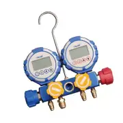 VALUE DIGITAL 4 WAY MANIFOLD GAUGE + HOSES HEAVY DUTY GAUGE - VDG-4-S1 TVDG-4-S1