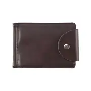 Ultra-thin Slim Men Leather Money Clip Wallets ID Credit Card Holder Coin1417