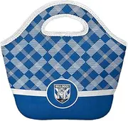 Canterbury Bulldogs NRL Neoprene Cooler Shopping Bag Top Pocket with Zip and Handle