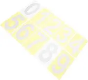 IWOWHERO 5Sets Self Adhesive Reflective Stickers Decals for Mailbox House Car Decoration Durable Numbers Easy to Install Nighttime Visibility