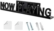 Generic Vinyl Record Shelf Wall Mount Magazine Rack Wall Decor Retro Easy Installation LP Holder Kids Bookshelf for CD Book DVD Photo, Black