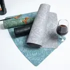 PU Leather Dining Table Place Mats Anti Slip Table Protective Pads Hotel