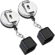 GANAZONO 2Pcs Retractable Billiard Chalk Holder Durable Clips for Snooker Pool Chalk Assorted Color Random Style for Home Commercial Use