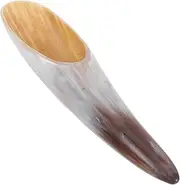 FOMIYES Horn Massage Stick Portable Facial Scraping Tool for Relaxation Natural Ox Horn Design for Meridian Activation and Discomfort Relief Ergonomic Home Massager