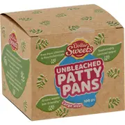 Dollar Sweets Unbleached Patty Pans Large 100 pack