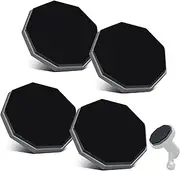 CERCGVEL 4 Pcs Adhesive Metal Piece Replacement Compatible with Garmin Low-Profile Magnetic Mount, Compatible with Dash Cam Mount 45/46/47/55/56/57/65W/66W/67W/Tandem/Speak Plus (Not Include Mount)