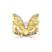 Genuine THOMAS SABO Butterfly Paradise Cocktail Ring in Gold