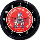 Minnesota Twins vs LA Dodgers 1965 World Series Clock Beer MLB Man Cave New 10"