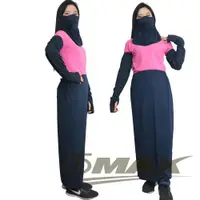 在飛比找ETMall東森購物網優惠-OMAX透氣防曬袖套 +防曬裙+護頸口罩(3件組合)-藍色
