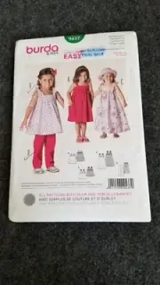 BURDA GIRLS Coordinates DRESS & PANTS 9437 Super Easy Sewing Pattern UNCUT