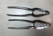 PAIR Nut Cracker Shell Crusher Tool Seafood Crab Lobster Walnut Almond Hazelnut