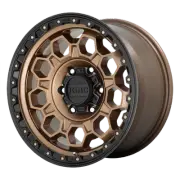 17x9 KMC KM545 TREK Matte Bronze With Black Lip Wheel 6x5.5 (-12mm)