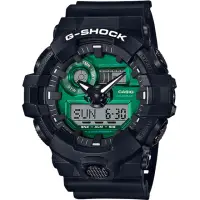 在飛比找momo購物網優惠-【CASIO 卡西歐】G-SHOCK 炫光綠色電子錶(GA-