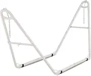 Homgava Universal 2-Person Hammock Stand, 660LBS Capacity,Heavy Duty Steel Hammock Stand, Fits 9.6-14ft Hammocks, Indoor and Outdoor Universal Hammock Stand,White
