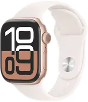 Apple Watch Series 10 GPS 42mm Rose Gold Aluminium - Light Blush Sport Band - S/M