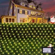 Outdoor Net Lights, 280 LED Mesh Lights 9.8FT x 6.6FT 8 Modes Waterproof Outdo