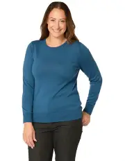 [Fella Hamilton] Melanie Merino Wool Crew Neck Sweater in Grey