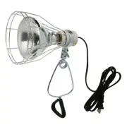 0324 18/2 Gauge Brooder and 150-Watt Heat Lamp with Wire Grill and Clamp, 6-F...