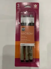 Sakura Pigma Micron Black Pens 3-Count Set