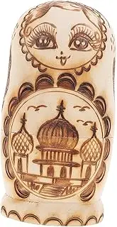 BCOATH Cute Russian Nesting Dolls Blank Set Piece Unfinished Matryoshka for DIY Art Projects for Boys and Girls Adults