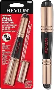Revlon Dual Ended Jelly Makeup Blender Tool, Silicone Makeup Applicator for Flawless Application and Contouring, 1 count