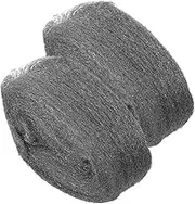 Healvian 2 Pack Coarse Steel Wool Pad for Wood Metal Polishing Reusable Cleaning Wool Fabric