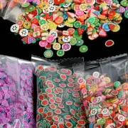 Fruit Soft Clay Slime Animal Flower Slice Resin Filler for Nail Art 1000-3000Pcs