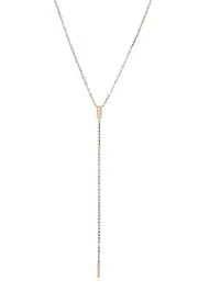 Lana Petite Malibu 14K Gold Tag Lariat Necklace